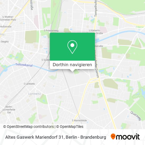 Altes Gaswerk Mariendorf 31 Karte