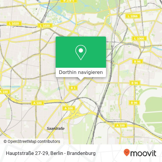 Hauptstraße 27-29, Hauptstraße 27-29, 10827 Berlin, Deutschland Karte