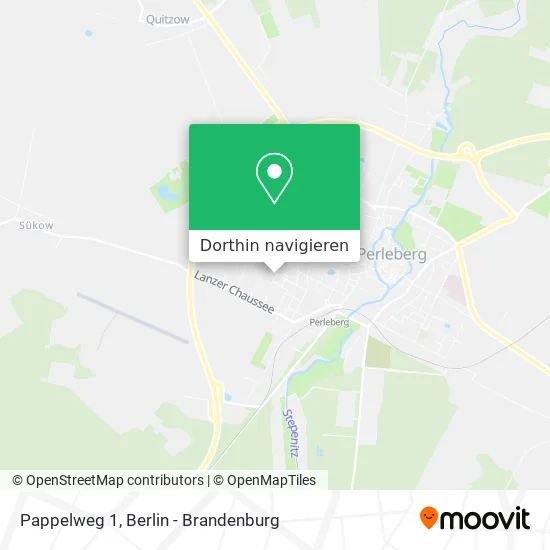 Pappelweg 1 Karte