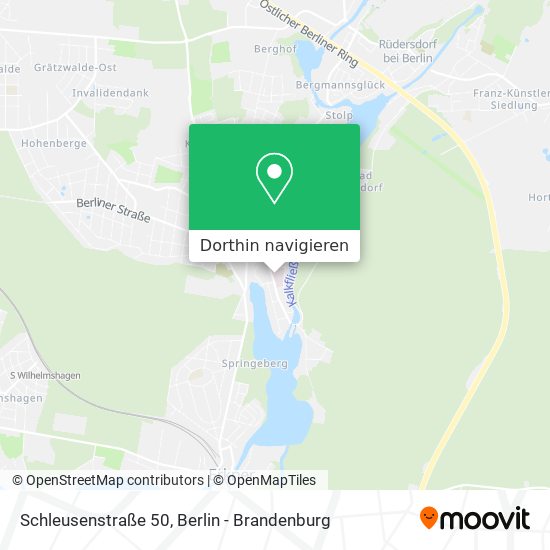 Schleusenstraße 50 Karte