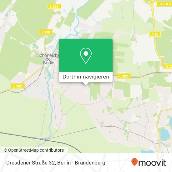 Dresdener Straße 32, 15566 Schöneiche bei Berlin Karte