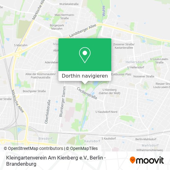 Kleingartenverein Am Kienberg e.V. Karte