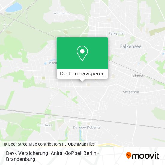 Devk Versicherung: Anita KlöPpel Karte