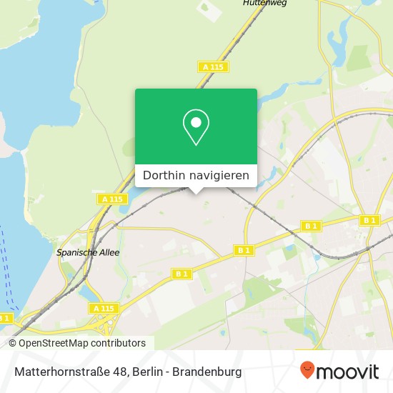 Matterhornstraße 48, Zehlendorf, 14129 Berlin Karte