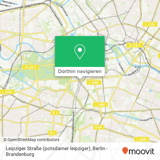 Leipziger Straße (potsdamer leipziger), Mitte, 10117 Berlin Karte