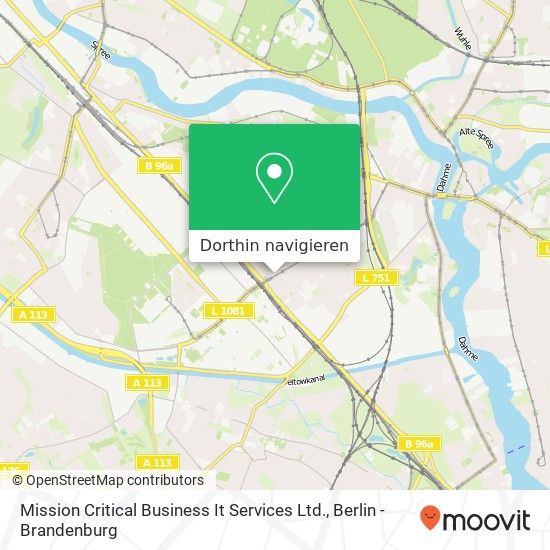 Mission Critical Business It Services Ltd., Dörpfeldstraße 12 Karte