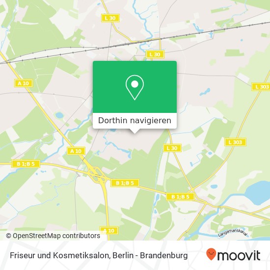 Friseur und Kosmetiksalon, Rüdersdorfer Straße 21 Karte