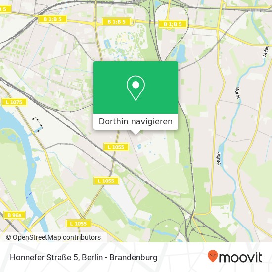 Honnefer Straße 5, Karlshorst, 10318 Berlin Karte