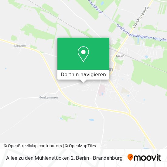 Allee zu den Mühlenstücken 2 Karte