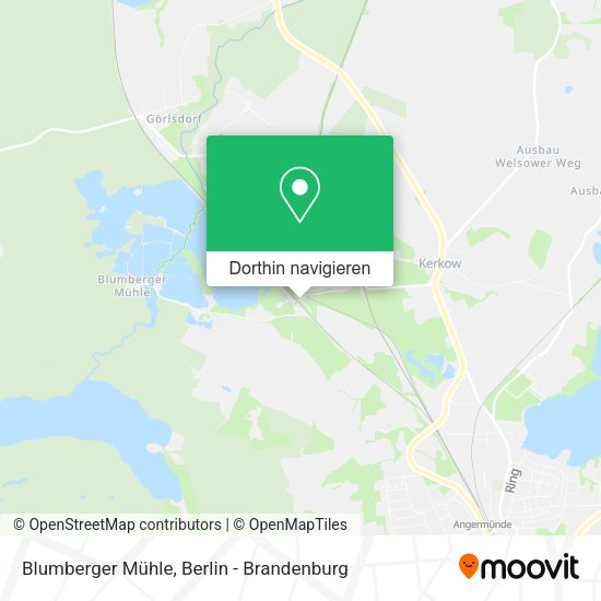 Blumberger Mühle Karte