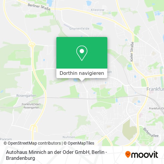 Autohaus Minnich an der Oder GmbH Karte