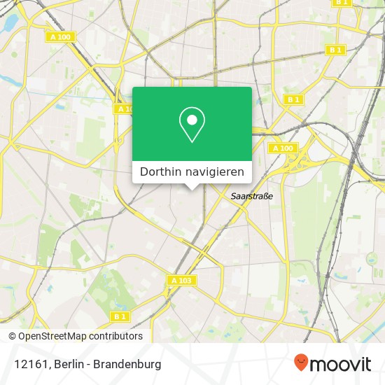 12161, 12161 Berlin, Deutschland Karte