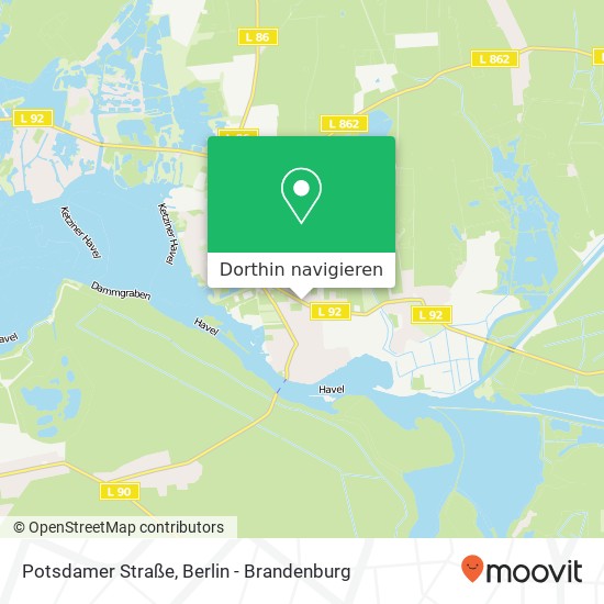 Potsdamer Straße, 14669 Ketzin / Havel Karte