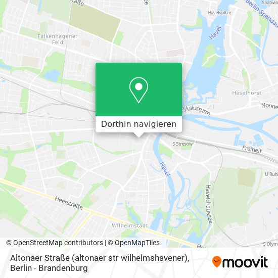 Altonaer Straße (altonaer str wilhelmshavener) Karte