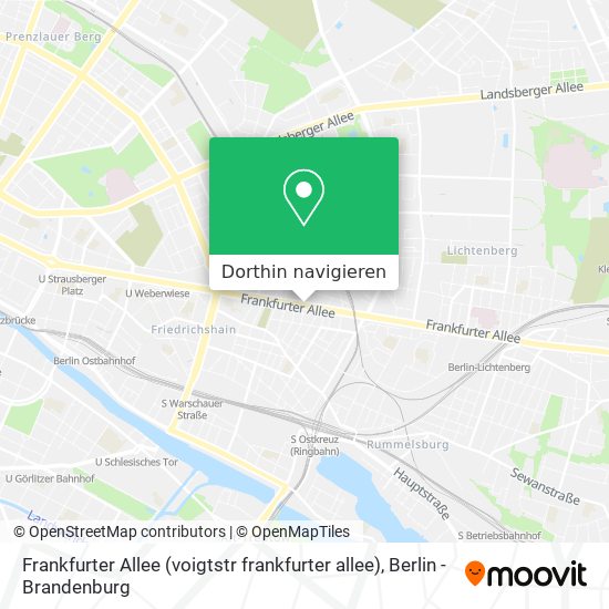 Frankfurter Allee (voigtstr frankfurter allee) Karte