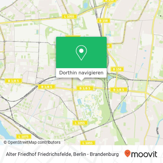 Alter Friedhof Friedrichsfelde Karte