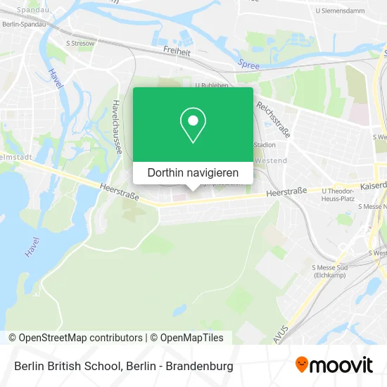 Berlin British School Karte