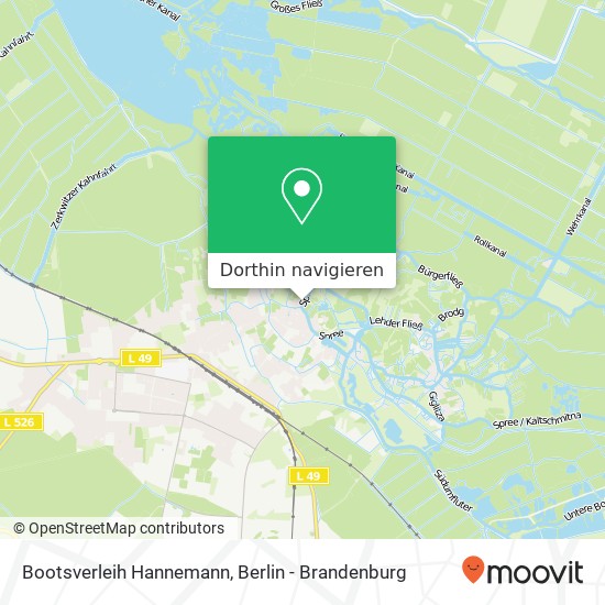 Bootsverleih Hannemann Karte