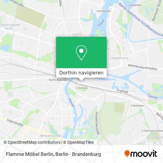 Flamme Möbel Berlin Karte