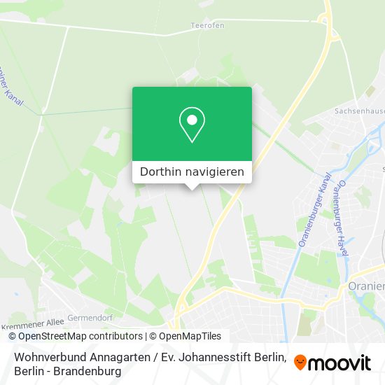 Wohnverbund Annagarten / Ev. Johannesstift Berlin Karte