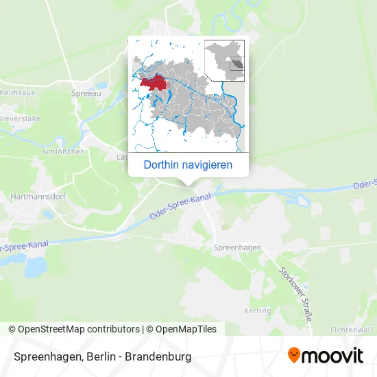 Spreenhagen Karte
