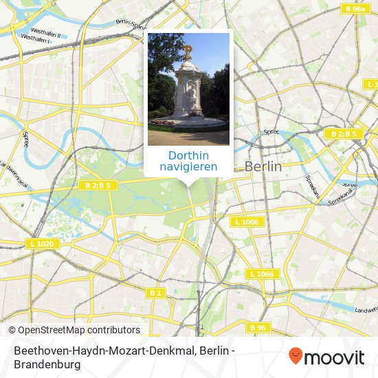 Beethoven-Haydn-Mozart-Denkmal Karte