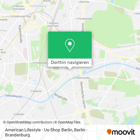 American Lifestyle - Us-Shop Berlin Karte
