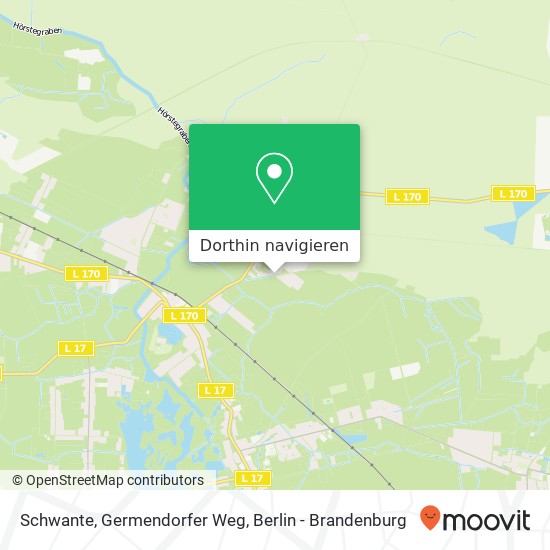 Schwante, Germendorfer Weg Karte