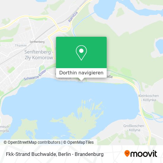 Fkk-Strand Buchwalde Karte