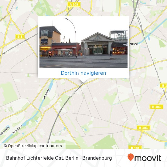 Bahnhof Lichterfelde Ost Karte