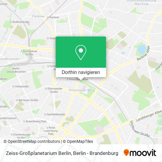 Zeiss-Großplanetarium Berlin Karte