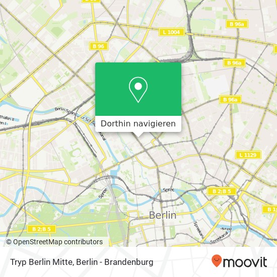 Tryp Berlin Mitte Karte