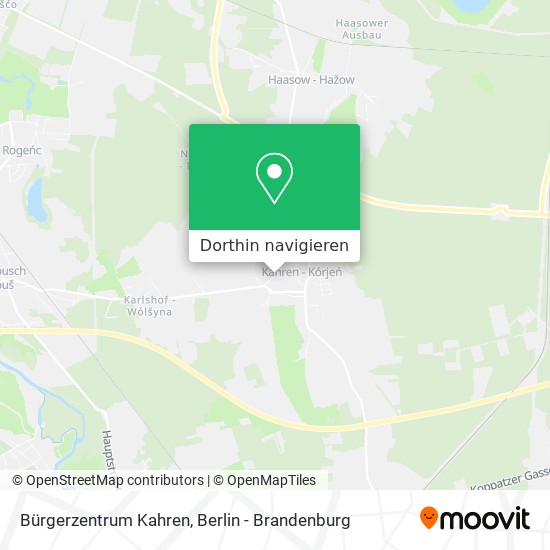 Bürgerzentrum Kahren Karte