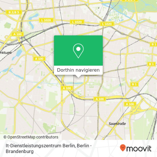 It-Dienstleistungszentrum Berlin Karte