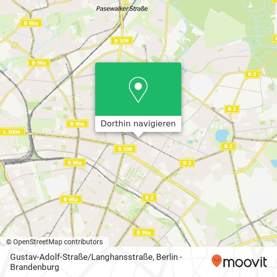 Gustav-Adolf-Straße / Langhansstraße Karte