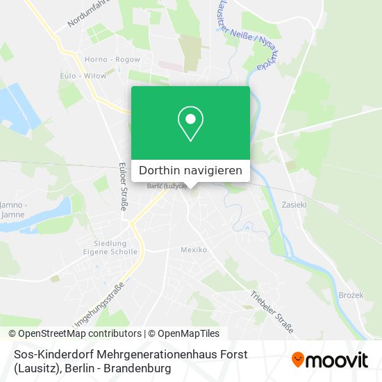 Sos-Kinderdorf Mehrgenerationenhaus Forst (Lausitz) Karte