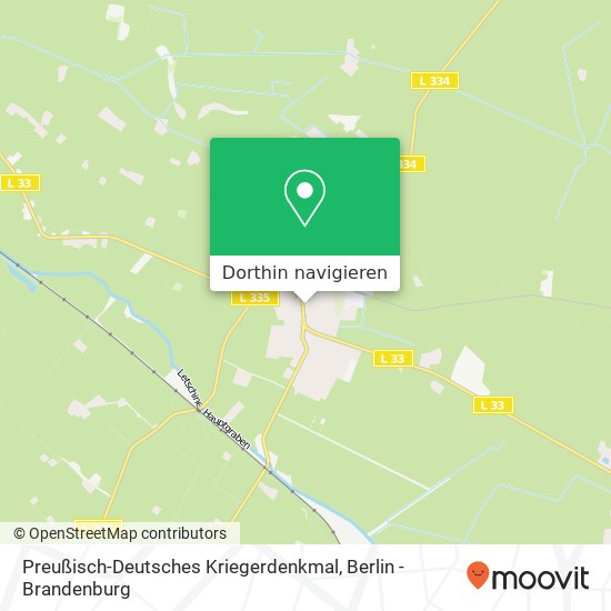 Preußisch-Deutsches Kriegerdenkmal Karte