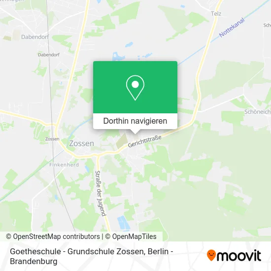 Goetheschule - Grundschule Zossen Karte
