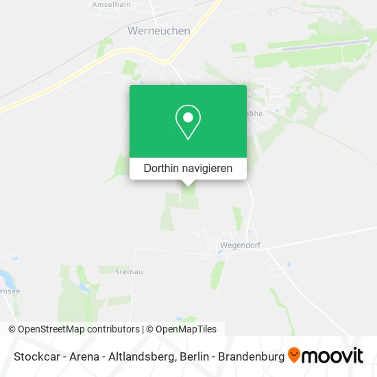 Stockcar - Arena - Altlandsberg Karte