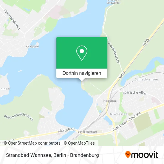 Strandbad Wannsee Karte