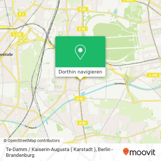 Te-Damm / Kaiserin-Augusta ( Karstadt ) Karte