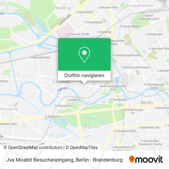 Jva Moabit Besuchereingang Karte