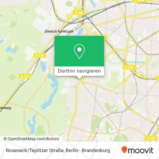 Roseneck/Teplitzer Straße Karte