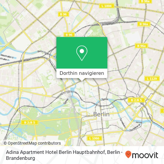 Adina Apartment Hotel Berlin Hauptbahnhof Karte