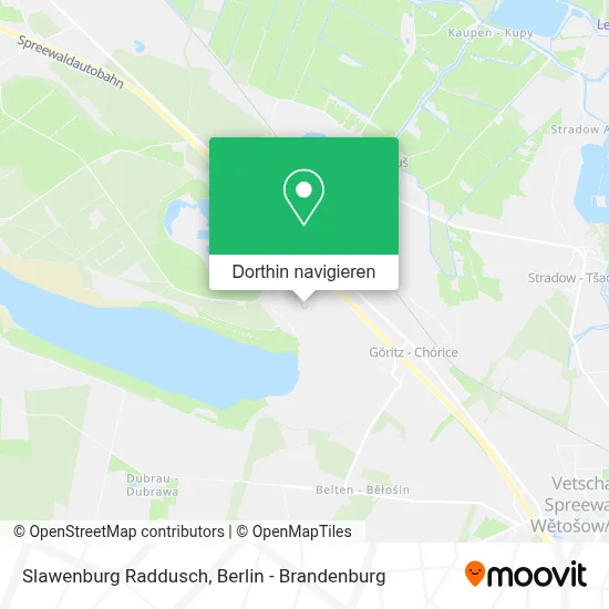 Slawenburg Raddusch Karte