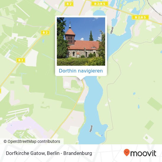 Dorfkirche Gatow Karte