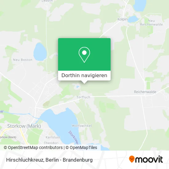 Hirschluchkreuz Karte