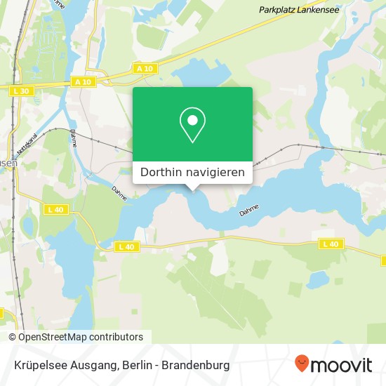 Krüpelsee Ausgang Karte