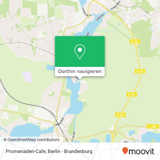Promenaden-Cafe Karte