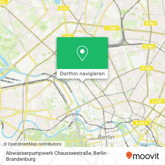 Abwasserpumpwerk Chausseestraße Karte